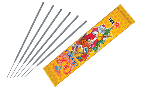  Бенгальские свечи 6 шт 200 мм в пакете  в Кондопоге