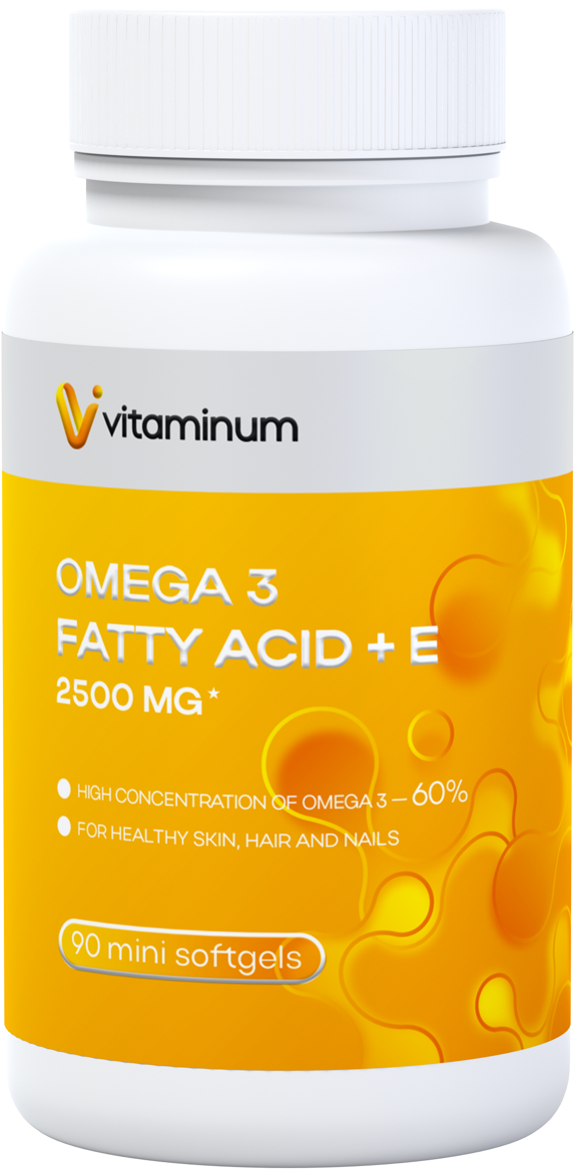  Vitaminum ОМЕГА 3 60% + витамин Е (2500 MG*) 90 капсул 700 мг   в Кондопоге
